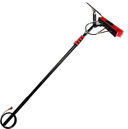DMMFTERL Window Cleaning Equipment Brushes,Window Cleaning Brush,Waterfed Telespole Window Cleaning With Squeegees, Cleaning Kit With Extension, Extendable Cleaning Tool For Conservatory Roof, Solar
