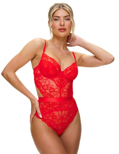 Ann Summers Hold Me Tight Lingerie Body Red