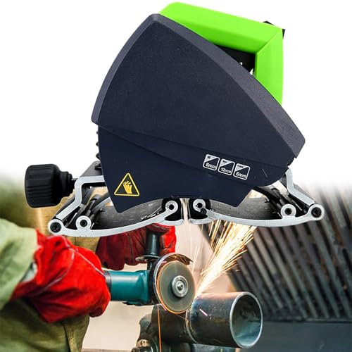 GESAIDES Tagliatubi Elettrico, Tagliatubi, Tagliatubi Portatile Manuale, Macchina da Taglio, con Fissaggio di Precisione su Rotaia, velocità e Diametri Regolabili,75-400mm