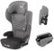 Nurse Spring Autokindersitz iSize, 100 bis 150 cm, 4 bis 12 Jahre, Isofix, Reise-Autositz, tragbar, zusammenklappbar, mehrfach positionierbar, Schwarz