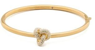 Kate Spade New York Double Knot Pave Hinged Bangle