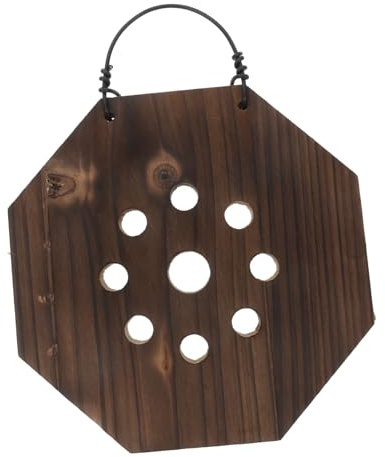 TOYANDONA Jardinera de Pared para Helechos y Suculentas Tablero de Madera Carbonizada, Ligera y Versátil para Decoración en Balcón o Sala