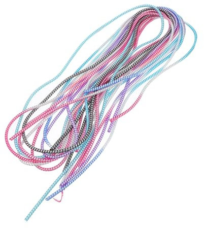 Line Coiled Tube 1.4m Pvc Cord Management Sleeve 8 Pcs