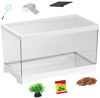 Aquarium für Wasserschildkröten, Terrarium für Reptilien, Lebensraum mit unterer Drainage für Amphibien, Reptilien, Frösche, Krabben, Schlangen, Schildkröten und Geckos