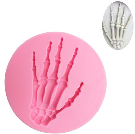 Moules de silicone d'Halloween Skull Hand Horror Modeling Moule de décoration cuisson Diy Moule décoration pour la cuisson des décorations d'Halloween
