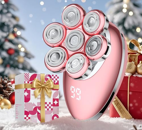 Electric Razors for Women Legs:Cordless Electric Shaver for Women-Wet Dry Womens Electric Shaver-Rechargeable Body Shaver for Smooth Leg Shaving Gift for Her (Pink)