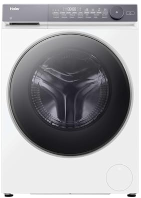 Haier Frontlader Waschmaschine 8kg X Series 7 HW80-B14367WU1 | Höchste Energieeffizienz, Extrem leiser Direct Motion Motor, Vollwasserschutz, Wi-Fi & Steuerung per App