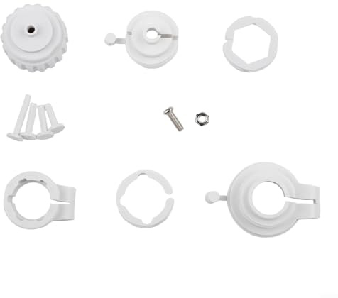 Set di adattatori termostatici per valvole dell'acqua calda M30 x 1,5 mm, adatto per modelli RA, RAV e RAVL, con 6 anelli adattatori per diversi tipi di valvole e termostati