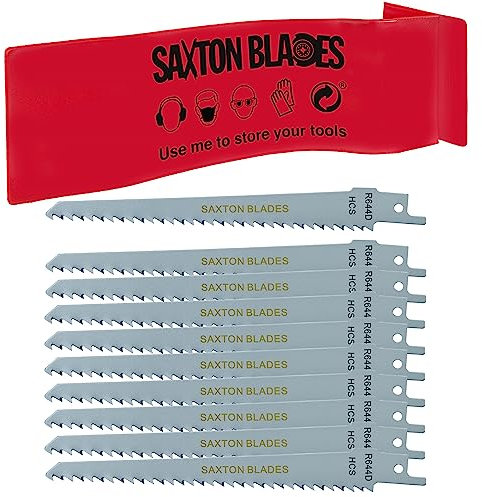 10x Saxton Blades 150mm Reciprocating Sabre Saw Wood Blades R644D for Bosch Makita etc
