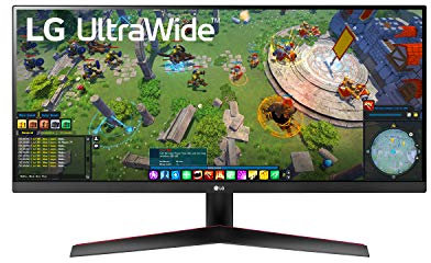 LG 29WP60G-B UltraWide Monitor 29 21:9 FHD (2560 x 1080) IPS Display, sRGB 99% Color Gamut, HDR 10, USB Type-C Connectivity, 3-Side Virtually Borderless Display - Black