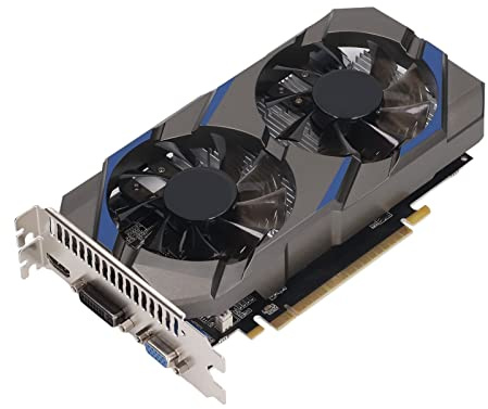 Bewinner Tarjeta Gráfica GTX750 4GB DDR5, Tarjeta de Video 128Bit 640SP, VGA, HDMI, DVI, 16xPCI Express 3.0, DirectX11, Tarjeta Gráfica para Juegos de Escritorio para Computadora Gpu