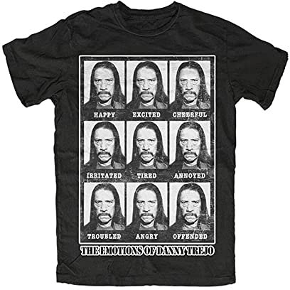 Ashes Danny Trejo Emotions Machete Planet Terror Grindhouse Men's Shortsleeve Tshirt Black M