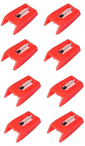 8 agujas de repuesto universales para tocadiscos, agujas de lápiz capacitivo de repuesto para tocadiscos de vinilo