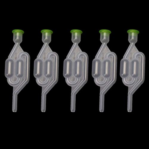 Pack Fermentation Preservation Airlock S Type Double Bubble Airlock for Fermentation Bucket Wine Sauerkraut Making