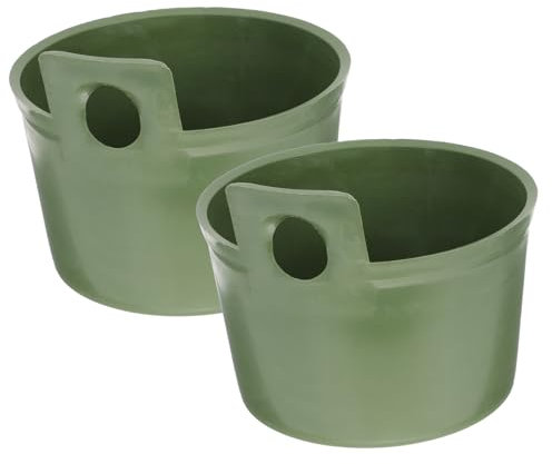 SHOWERORO 2pezzi Mestolo Per Acqua in Plastica Resistente Secchio Per Giardino Multiuso Paletta Per Acqua Domestica Pratica