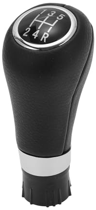 TUCKBOLD 5-Gang Schalthebelknopf Für Mercedes-Benz B Klasse 05-11 1 Stk | Farbe Schwarz, Material Kunststoff Kunstleder, Für Mercedes-Benz C Klasse W203 00-03, Für Mercedes-Benz A Klasse W169