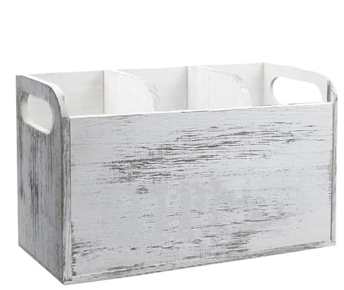 Organizer da cucina – Organizer per utensili da cucina a 3 scomparti, custodia vintage con manici per fruste, cucchiai, schiumarole