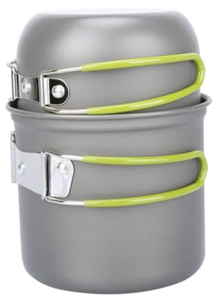 KOMBIUDA Poêle à Portable Pour Camping Ustensile De Cuisine Ensemble De Réchaud Extérieur Pour Randonnée Et Pique-