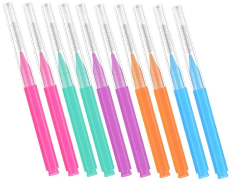 MUCKLILY 50st Interdentalborstar För Rengöring Tandställning Ergonomisk Bärbar Och Tandborste För Enkel Tandvård På Språng Finns i Flera Färger