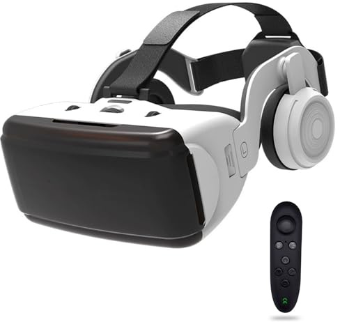 Casque VR, Casque Réalité 3D Virtuelle, Lunettes de Réalité Virtuelle 3D Compatible avec Smartphones Android/iPhone de 4,7 à 7,2 Pouces, Casque de Réalité Virtuelle pour Films Et Jeux(F)