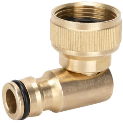 GALPADA Connecteur Robinet Laiton avec Rotation pour Tuyau Arrosage Extérieur Raccord Rapide Pivotant Adaptable pour Jardin et Cuisine