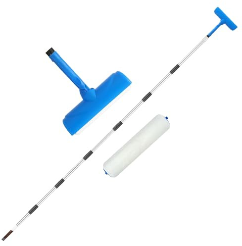 Wall Paint Roller | Adjustable Paint Roller with Telescopic Rod, Paint Roller Brush Set for High Ceilings - for Household, Indoor, Kitchen, Living Room, Cupboard, Garage, Furniture,