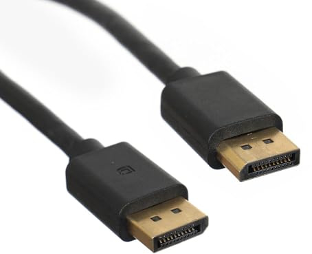 TEXTORM Câble DisplayPort 1.4 blindé - Mâle/Mâle - 2 M - Noir - Compatible avec HDR, 4K 120 Hz et 8K 60 Hz