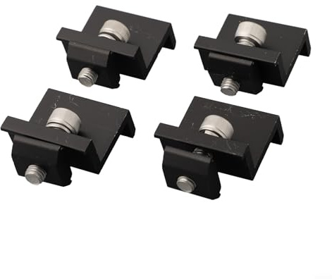 Morsetto terminale per moduli solari, dimensioni 30 mm/35 mm, opzioni di quantità multiple (4 morsetti terminali da 30 mm)