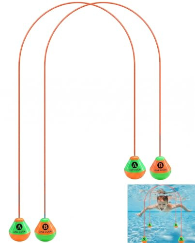 BTACGWP Jeu Piscine Enfant, Porte de Plongée | Lot de 2, 2,5m, Structure Modulaire & Stabilité Optimale, Sécurise l'Exploration & Renforce le Contrôle Respiratoire