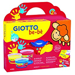 Giotto be-bè Set Supercolori a dita + spugnette e grembiulino