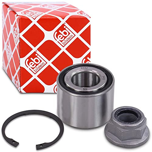 febi bilstein 05538 Radlagersatz mit Achsmutter und Sicherungsring, 1 Stück | Kompatibel mit: DACIA LOGAN, LOGAN EXPRESS, LOGAN MCV, LOGAN Pick-up, SANDERO, NISSAN MICRA C+C III, MICRA III, NOTE