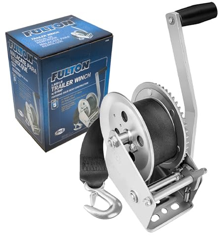 Fulton 142305 Single Speed Winch with 20' Strap - 1800 lbs. Capacity, 1 Pack