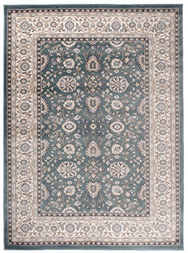 Carpeto Orientteppich Teppich Türkis 120 x 170 cm Ornamente Klassisch Muster - Wohnzimmer Schlafzimmer Esszimmer