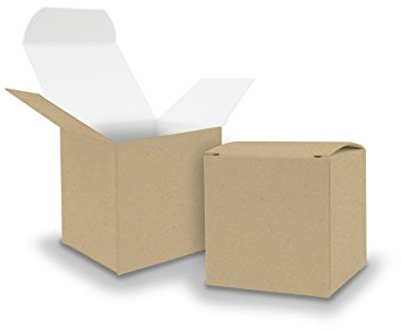 itenga 10x Würfelbox aus Karton 5x5cm braun kleine Schachtel als Gastgeschenk Geschenkbox zum Befüllen (Hochzeit Adventskalender Taufe Geburtstag Geschenk Kommunion)