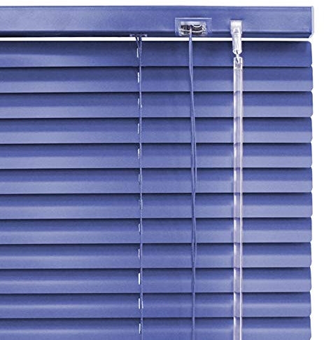 Alu Jalousie dunkel blau Marine - Breite 40 bis 220 cm - Höhe 170/240 cm - Tür Fenster Rollo Jalousette Aluminium Fensterjalousie Lamellen Metall (130 x 170 cm)