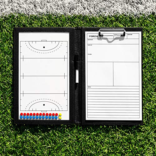 FORZA Coaching Tafeln │ (Wählen Sie Ihr Sport aus) │ 5 Taktische-Tafeln, die einfach zu abwischen sind│ Stifte Werden enthalten (A4 Coaching Tafel, Hockey)