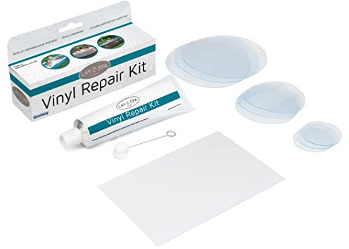 Lay-Z-Spa BWA0010 Vinyl Repair Kit for Hot Tubs, Inflatable Spas and Above Ground Pools (Repair Patches, Glue and Application Tool)