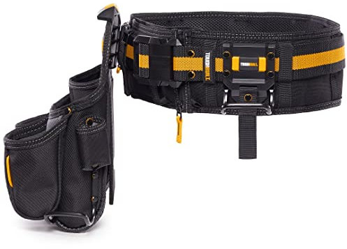 ToughBuilt - 3-Piece Handyman Tool Belt Set - Heavy Duty, and Durable - 2 Cliptech Pouches and Padded Toolbelt - (TB-CT-102-3P-UK)