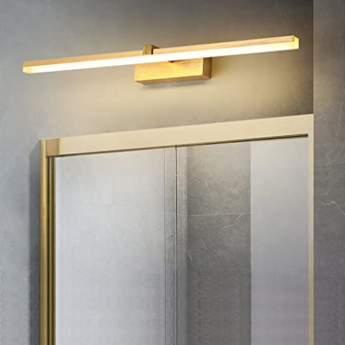 SXYSXYSXY LED Modern Spiegelleuchte 60 cm Badezimmerlampe 12W neutral weiß 4000K Golden Badlampe Spiegellampe wasserdichte Schminklicht für Badzimmer Spiegelschrank Wandleuchte Bilderleuchte