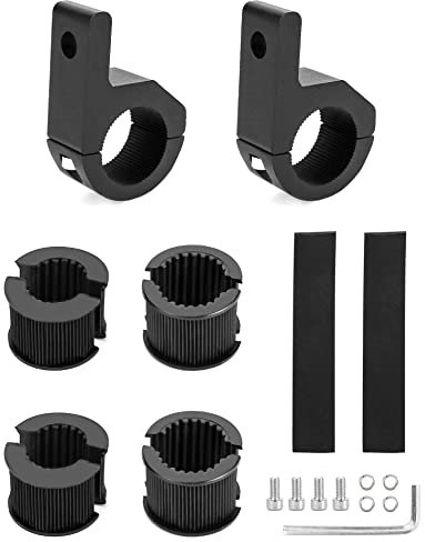 QWORK 2 Piezas Soporte De Montaje De Barra De Luz, 19-32 MM, Para Vehículos Todo Terreno, Automóviles, Camiones, Motocicletas