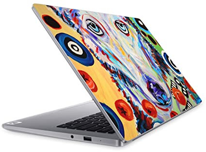 Head Case Designs Offizielle Mad Dog Art Gallery Husky DOO Hunde 2 Vinyl Haut Aufkleber Abziehbild Abdeckung kompatibel mit Mi Notebook 14 (2020)