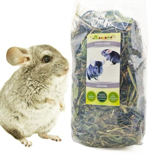 Mixerama Chinchillas Kräutervielfalt - getreidefreies Chinchillafutter ohne Pellets Alleinfutter