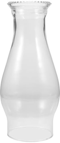 Angoily Cubierta De Lámpara De Aceite De Vidrio Transparente Para Chimenea Repuesto De Cristal Para Pantalla De Lámpara De Queroseno 8.07X3.93 Pulgadas