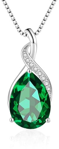 Cangall Halskette Damen Silber, 925 Sterling Silber Kette Halsschmuck mit Cubic Zirkonia, 45 + 5cm Silberkette mit Wassertropfen Anhänger, Liebesgeschenk für Frau zum Geburtstag Muttertag Jahrestag