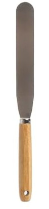 Swan Household Set of 2 Palette Knife Palette Knife Baking, Pallet Knife with Bamboo Handle for Cake Decorating Smoothing Icing and Cooking Frosting Pastries