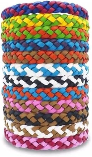 Milford Set of 12 Insect Repellent Bracelets - Bug Band Natural Adjustable Long Lasting Protection