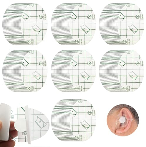 EUPSIIU 150 Stück Wasserdicht Ohr Patches, Einweg-Ohrenschutz mit Rundem Baumwollkern, Baby Ohr Wasserdichte Aufkleber, Schwimmen Kinder Ohrstöpsel, für Schwimmen Surfen Duschen (150 Stück)
