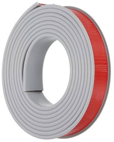 PATIKIL U-Form Selbstklebend Möbel Kantenband, TPE Kantenschutz Selbstklebend Flexible Kantenumleimer für Schrankkanten, Abschlussleiste, Arbeitsplatten(Grau, 300cm x 25mm)