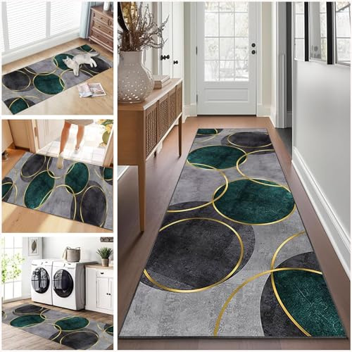 Tappeto Lungo per Corridoio 100 x 300 cm Tappeto Cucina Moderno Antiscivolo Lavabile Tappeti Runner ingresso interno Tappeto Passatoia per Cucina, Corridoio, Camera da Letto, Soggiorno, Lavanderia