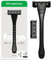 Razeco5 Plastic-Free Razor – 1 Steel Handle + 2 Plastic-Free Cartridges, 5 Blades – Shaving for a Zero Waste Routine (Face)